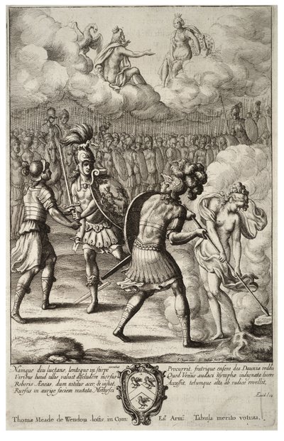 Aeneas és Turnus utolsó harca. 1. állapot alkotó: Wenceslaus Hollar